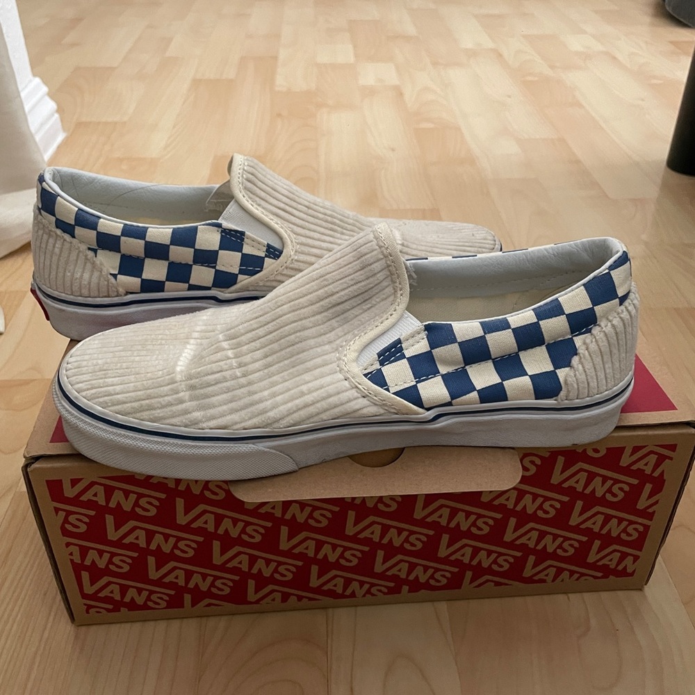 Checkered Vans Slip On